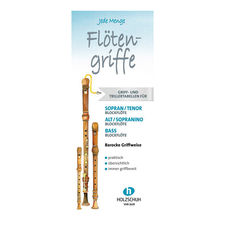 Holzschuh Jede Menge Flötengriffe : für alle Blockflöten Lehrbuch von Holzschuh