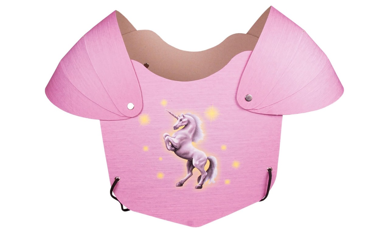 Brustpanzer Einhorn in Pink –Für kleine Helden und Heldinnen! Brustpanzer Einhorn in Pink –Für kleine Helden und Heldinnen! von Holzspielerei