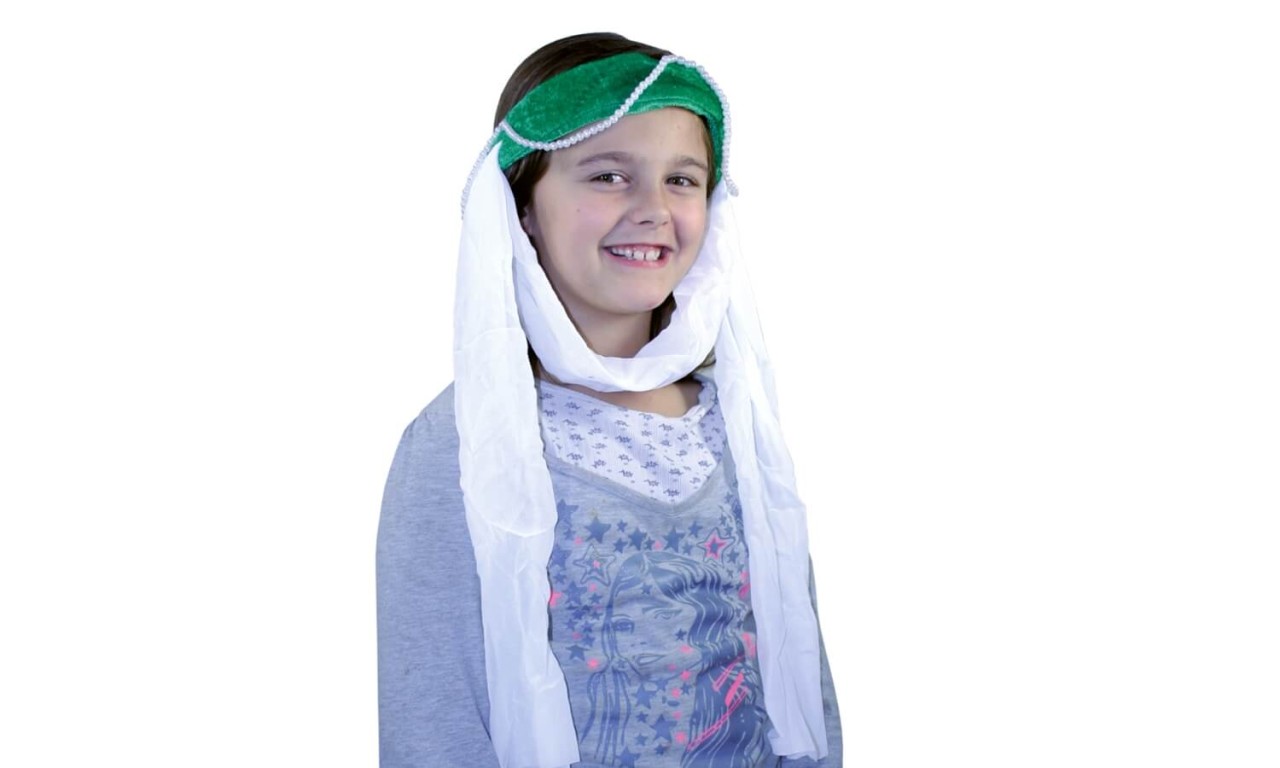 Burgfräuleinband Samt, grün - Kopfschmuck für die kleine Burgdame Burgfräuleinband Samt, grün - Kopfschmuck für die kleine Burgdame von Holzspielerei