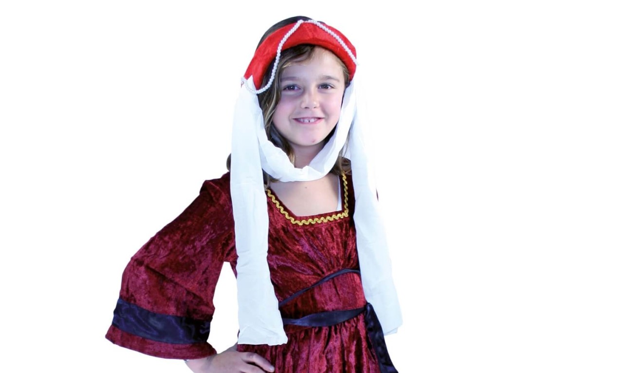Burgfräuleinband Samt, rot- Kopfschmuck für die kleine Burgdame Burgfräuleinband Samt, rot- Kopfschmuck für die kleine Burgdame von Holzspielerei