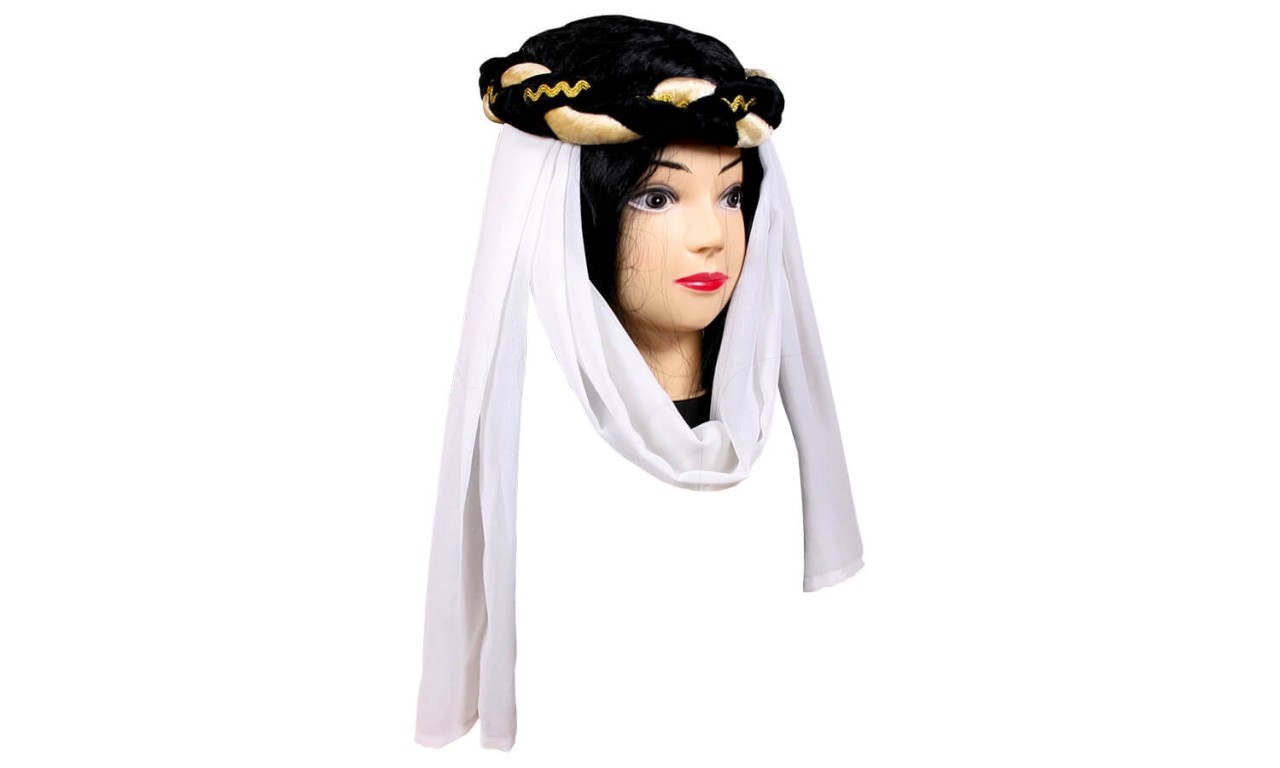 Burgfräuleinband geflochten, schwarz/gold - Kopfschmuck für die kleine Burgdame Burgfräuleinband geflochten, schwarz/gold - Kopfschmuck für die kleine Burgdame von Holzspielerei
