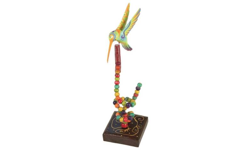 Dekoartikel Bunter Deko-Kolibri – ca. 20 cm hoch von Holzspielerei