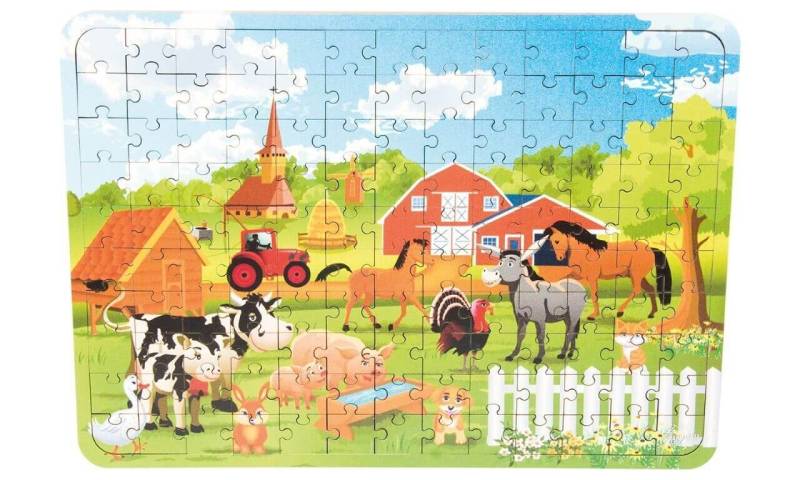Holz-Puzzle Bauernhof, 130 Teile von Holzspielerei