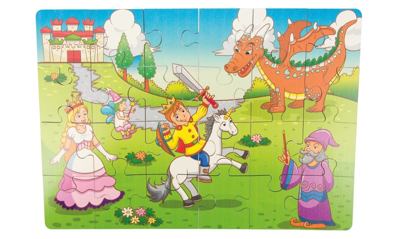 Holz-Puzzle Märchenwelt, 24 Teile Holz-Puzzle Märchenwelt, 24 Teile von Holzspielerei