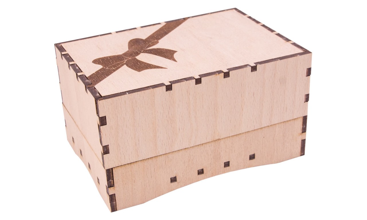 Holztruhe Bausatz, Schleife – Bastelvergnügen für die ganze Familie Holztruhe Bausatz, Schleife – Bastelvergnügen für die ganze Familie von Holzspielerei