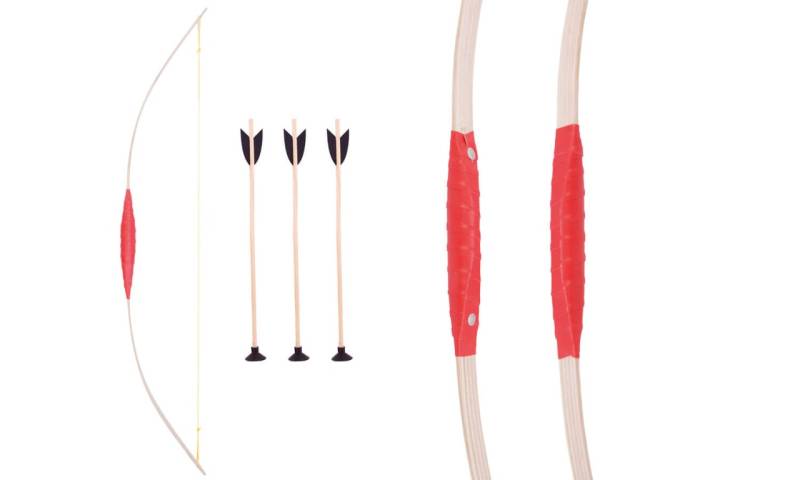 Kinderbogen 80 cm, mit 3 Pfeilen mit Saugnapf Kinderbogen 80 cm, mit 3 Pfeilen mit Saugnapf von Holzspielerei