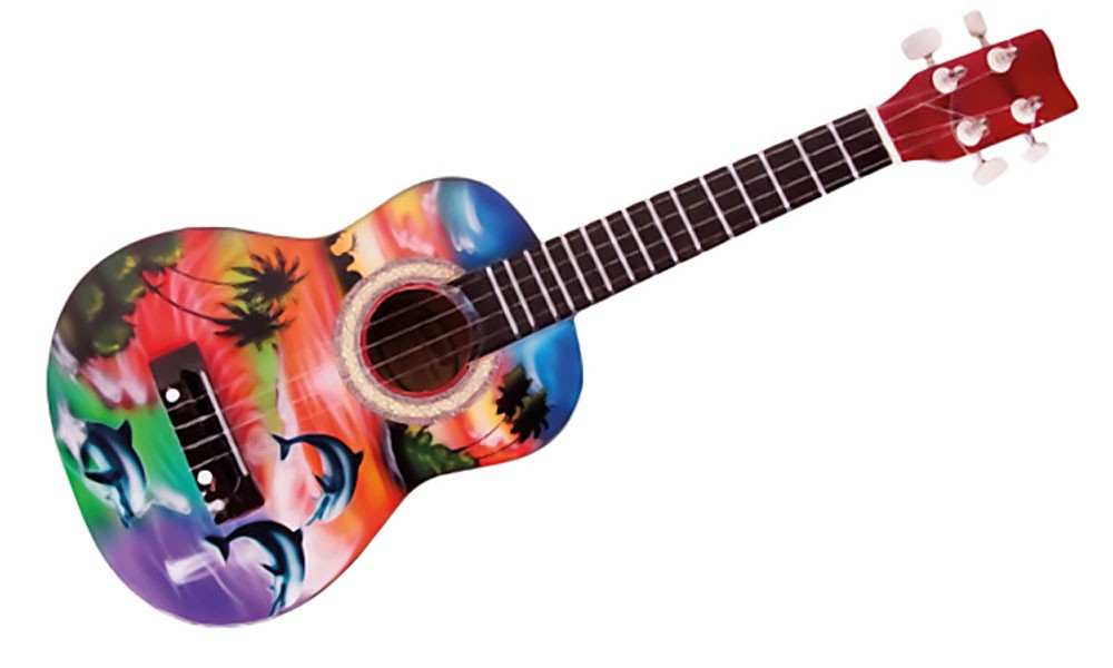 Kindergitarre Hawaii, Länge ca 57 cm von Holzspielerei