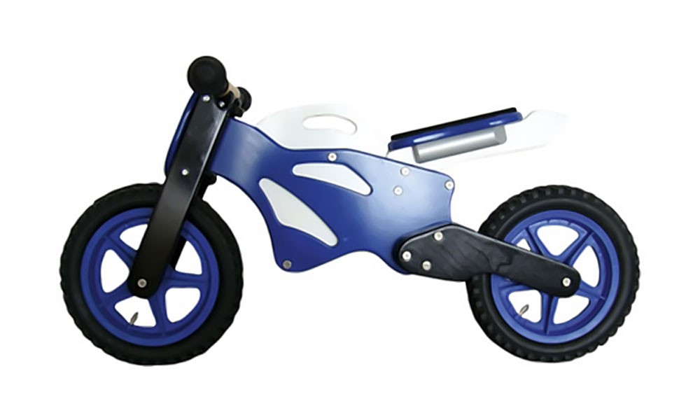 Lauflernrad Superbike, blau von Holzspielerei
