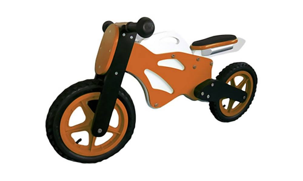 Lauflernrad Superbike, orange von Holzspielerei
