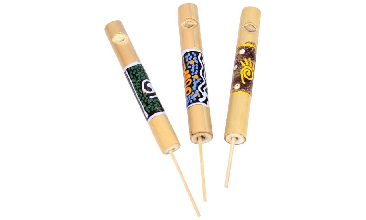 Lotuspfeife bunt, 1 Stück, sortierte Ware Lotuspfeife bunt, 1 Stück, sortierte Ware von Holzspielerei
