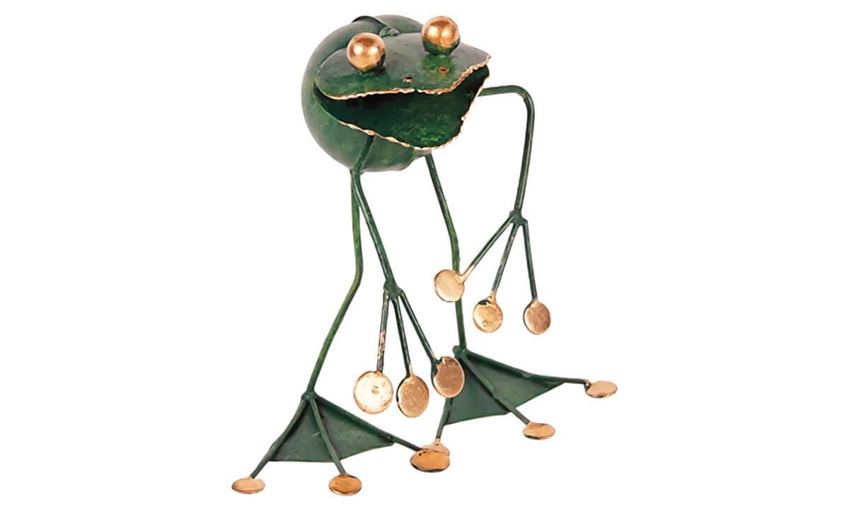 Metallfigur Frosch Franco, cool Metallfigur Frosch Franco, cool von Holzspielerei