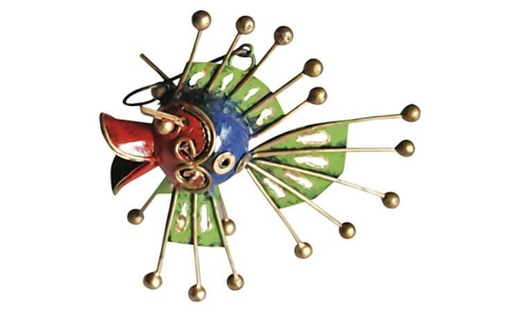 Metallfigur Kugelfisch Kurt Metallfigur Kugelfisch Kurt von Holzspielerei