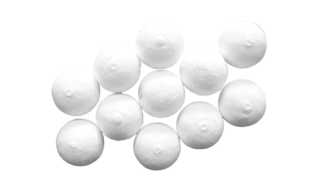 Papierkugeln 10er-Pack, weiß Papierkugeln 10er-Pack, weiß von Holzspielerei