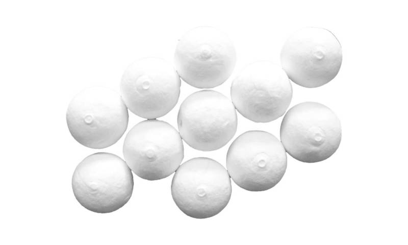 Papierkugeln 10er-Pack, weiß von Holzspielerei