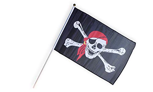 Holzspielerei Piratenflagge klein 3-farbig von Holzspielerei