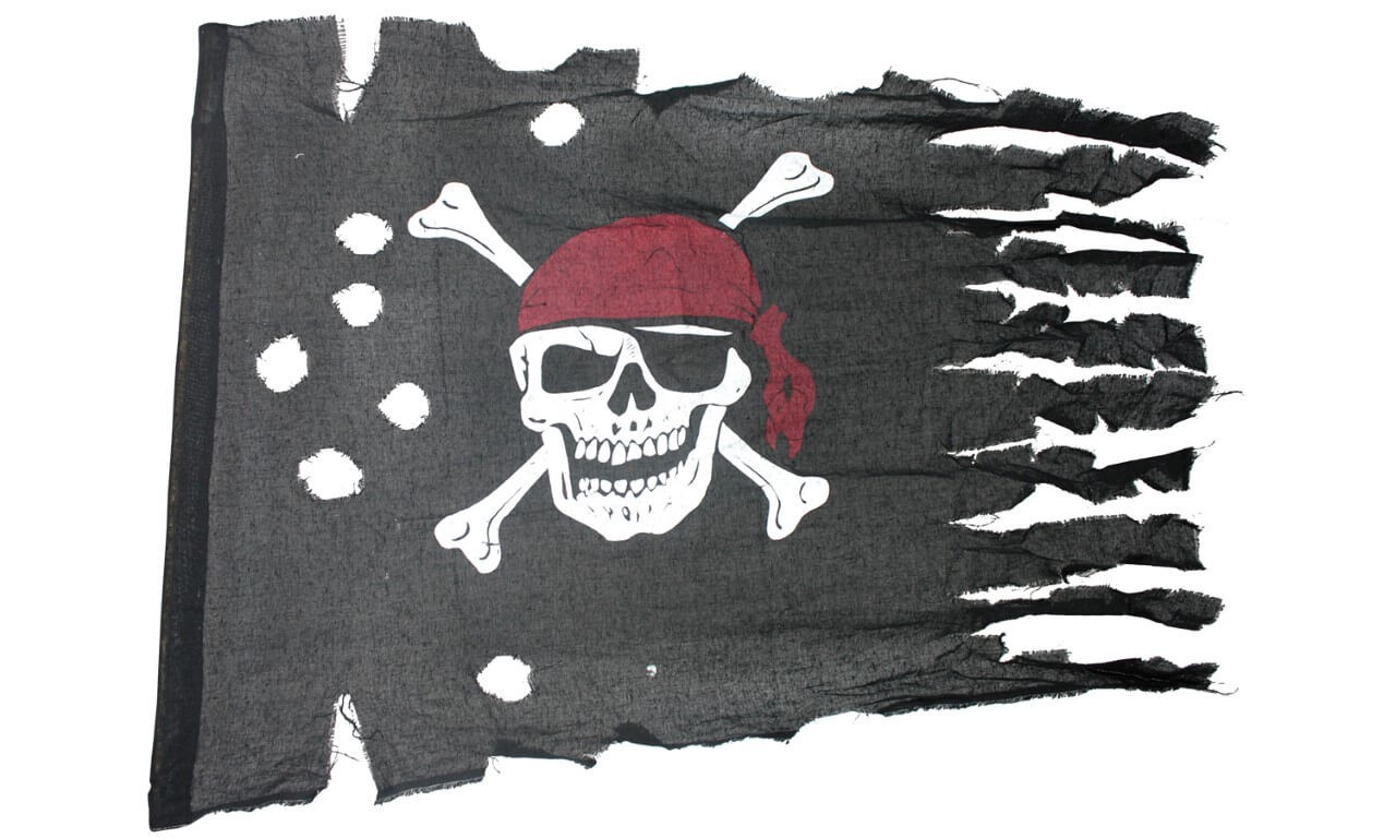 Piratenflagge rustikal, ohne Stange Piratenflagge rustikal, ohne Stange von Holzspielerei