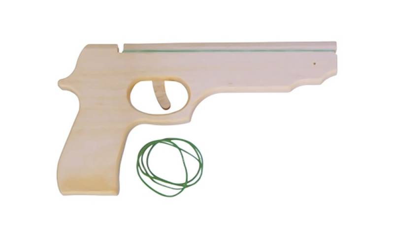 Pistole Magnum - Spielzeugpistole geölt von Holzspielerei