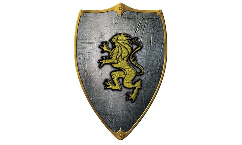 Ritterschild Löwe, gold Ritterschild Löwe, gold von Holzspielerei