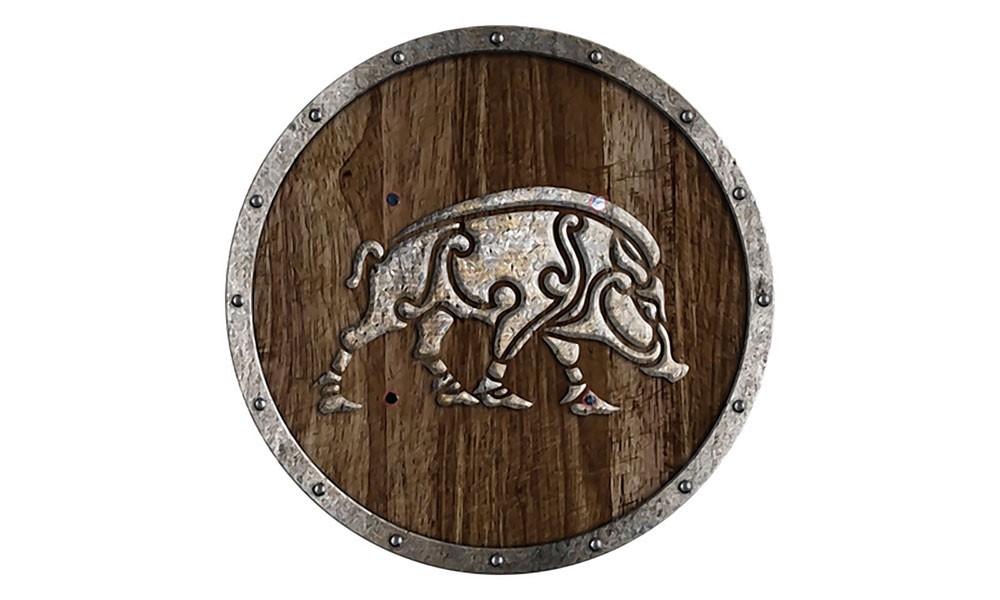 Rundschild Wildsau Rundschild Wildsau von Holzspielerei