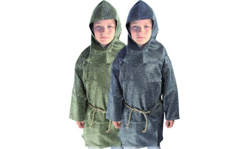 Set Kettenhemd für Kinder, silber Grösse 140 von Holzspielerei