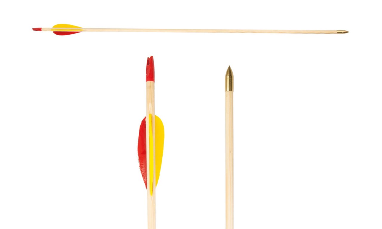Sportpfeil mit Messingspitze, 70 cm Sportpfeil mit Messingspitze, 70 cm von Holzspielerei