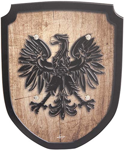 Holzspielerei Wappenschild Adler Natur von Holzspielerei