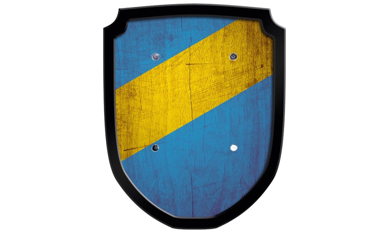 Wappenschild Blanco blau Wappenschild Blanco blau von Holzspielerei