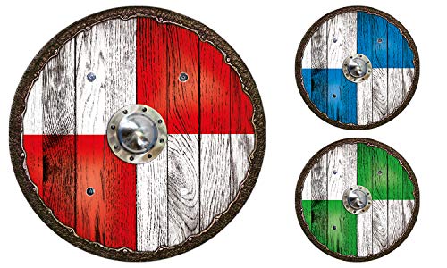 Holzspielerei Wikingerschild Krieger blau von Holzspielerei