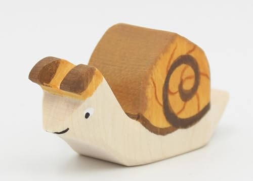 Holzspielwaren Ackermann Schnecke aus Holz – Wald Holzspielzeug, aus Schwäbischer Handarbeit (100% ökologisch) von Holzspielwaren Ackermann