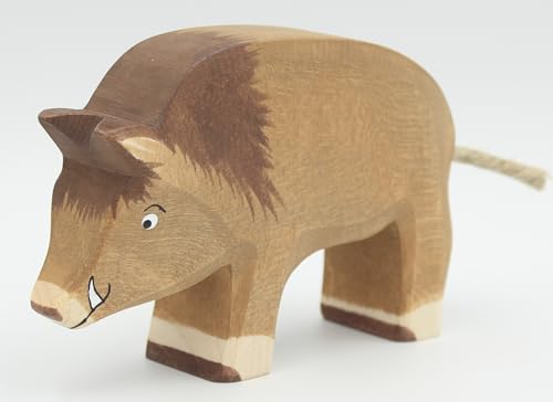 Holzspielwaren Ackermann Wildschwein aus Holz – Wald Holzspielzeug, aus Schwäbischer Handarbeit (100% ökologisch) von Holzspielwaren Ackermann