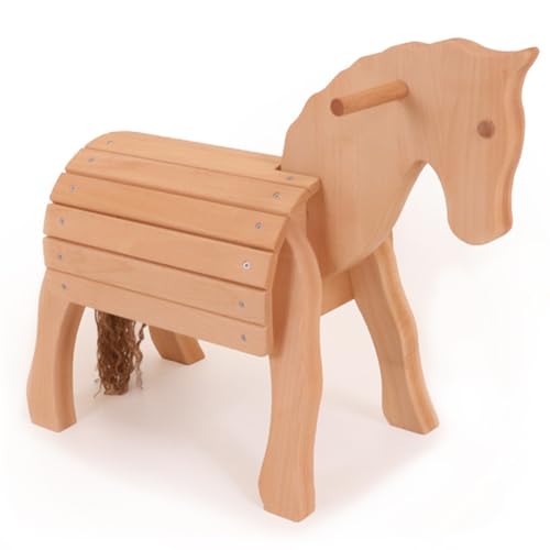 Kleines Voltigierpferd - Holzpferd Charly 7034 - Kinder-Spielzeug-Pferd - Massiv von Holzspielzeug Peitz