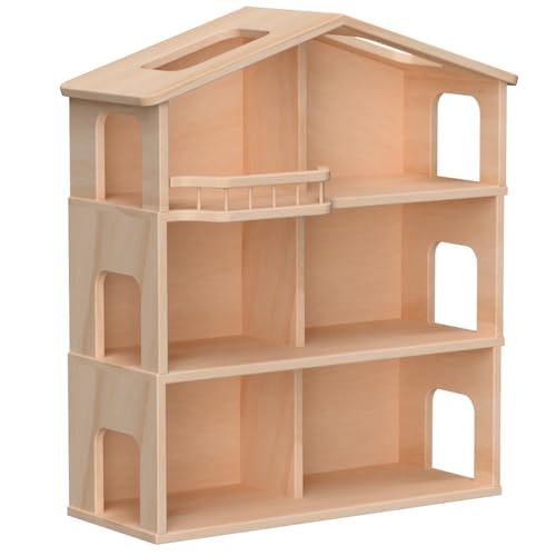Puppenhaus 3-stöckig | Kinder-Holz-Puppenstube | Puppen-Spielzeug | 5032 Puppenhaus 3-stöckig | Kinder-Holz-Puppenstube | Puppen-Spielzeug | 5032 von Holzspielzeug Peitz
