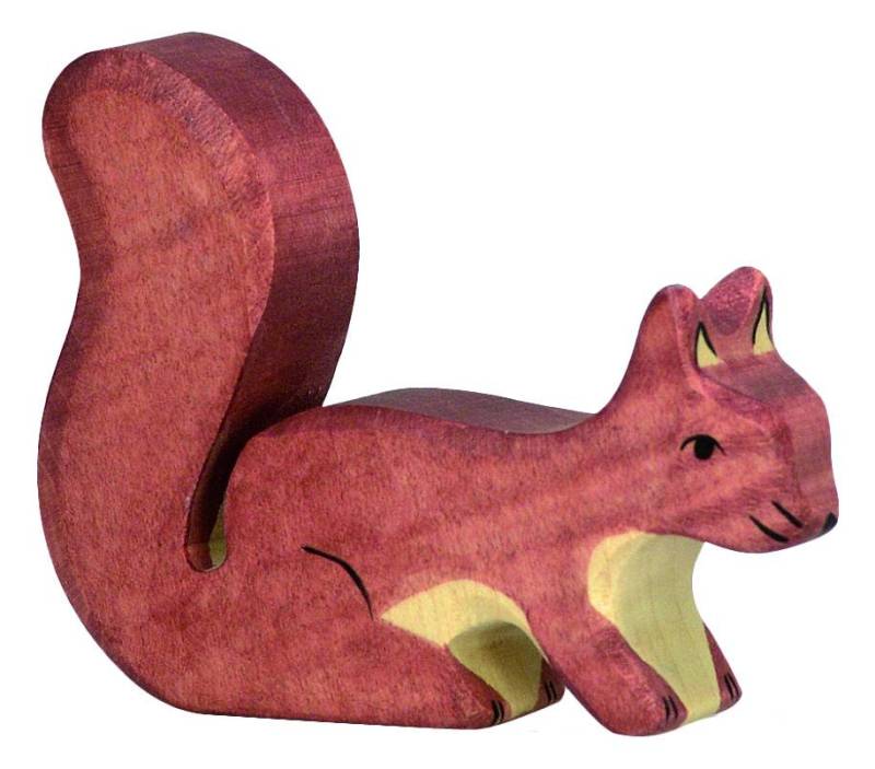Holztiger Eichhörnchen, stehend, braun - von Holztiger