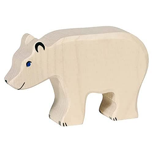Holztiger Eisbär, fressend, 80207 von goki