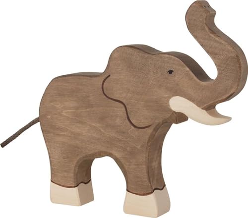 Holztiger Elefant, Rüssel hoch, 80148 von Holztiger