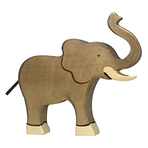 Holztiger Elefant, Rüssel hoch, 80148 von Holztiger