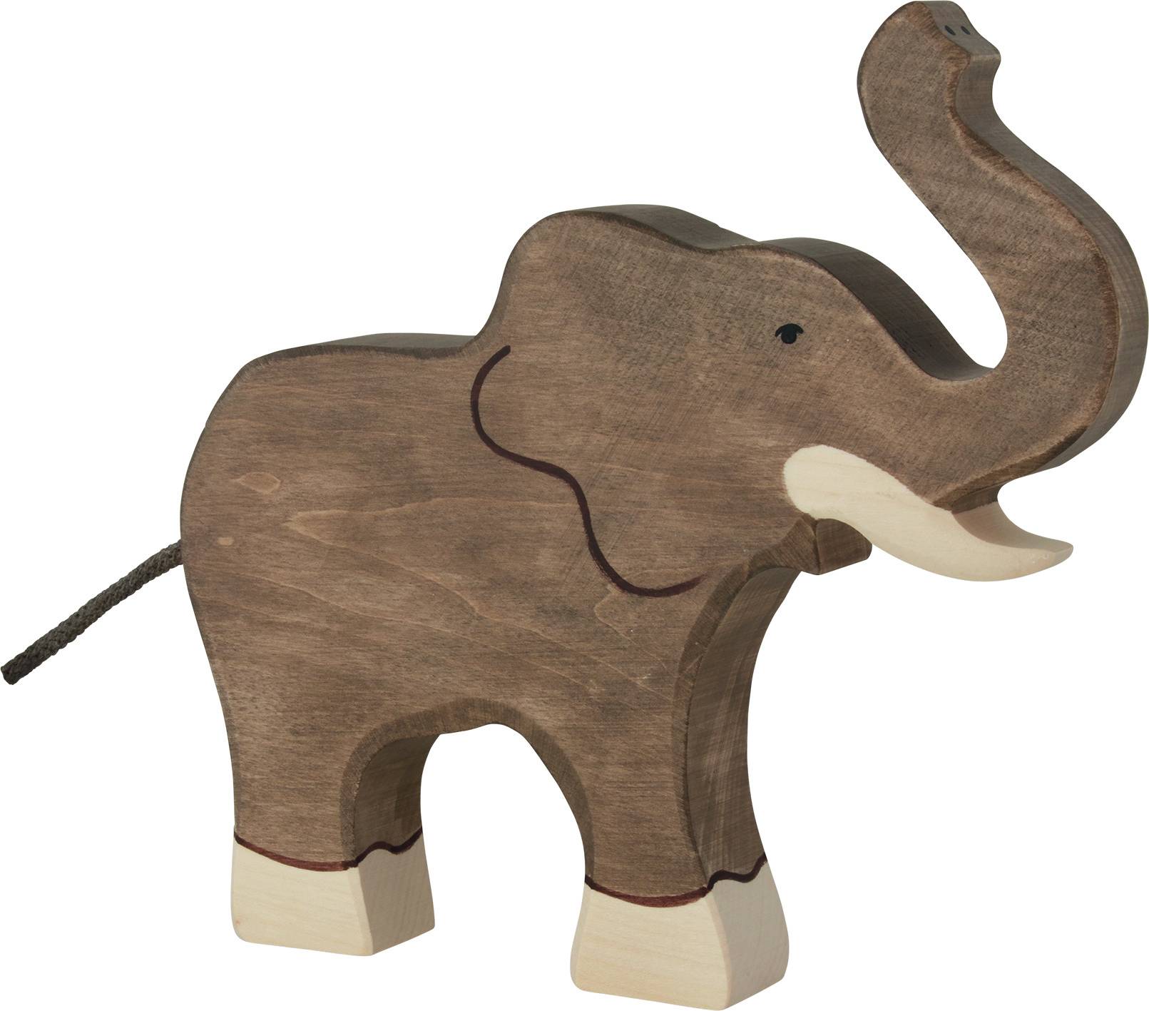 Holztiger Elefant, Rüssel hoch - Holztiger Elefant, Rüssel hoch - von Holztiger