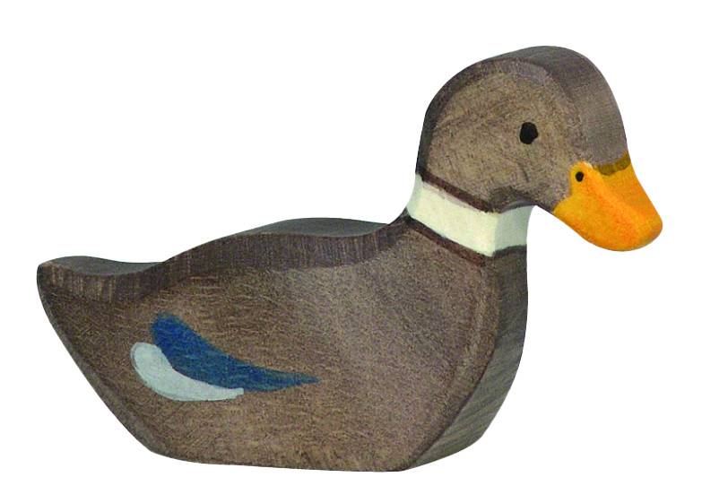 Holztiger Ente, schwimmend - von Holztiger