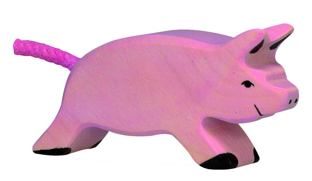Holztiger Ferkel, laufend - von Holztiger