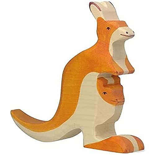 Holztiger Känguruh mit Jungem, 80193 Holztiger Känguruh mit Jungem, 80193 von goki