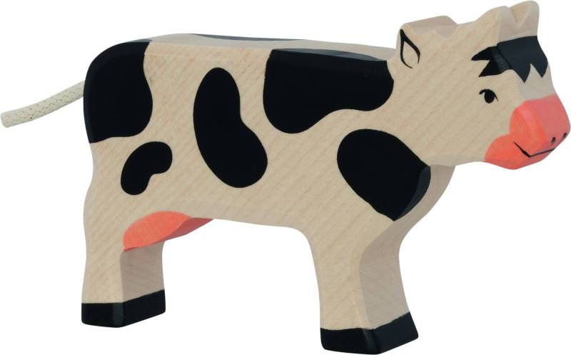 Holztiger Kuh, stehend, schwarz - von Holztiger