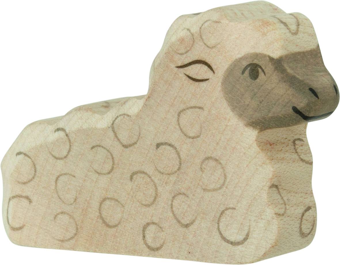 Holztiger Lamm, liegend - von Holztiger