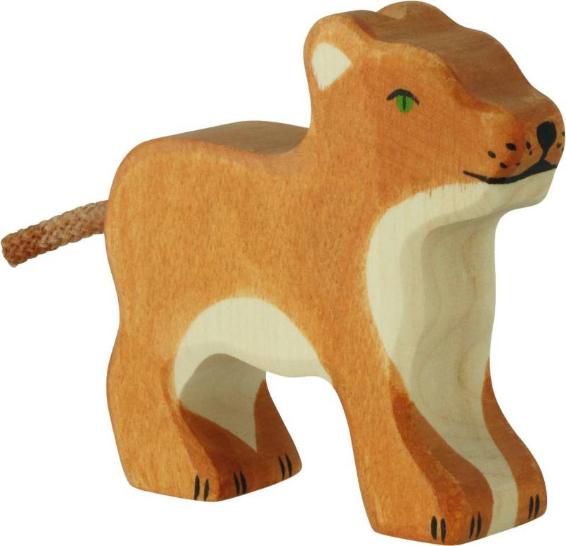 Holztiger Löwe, klein, stehend - von Holztiger