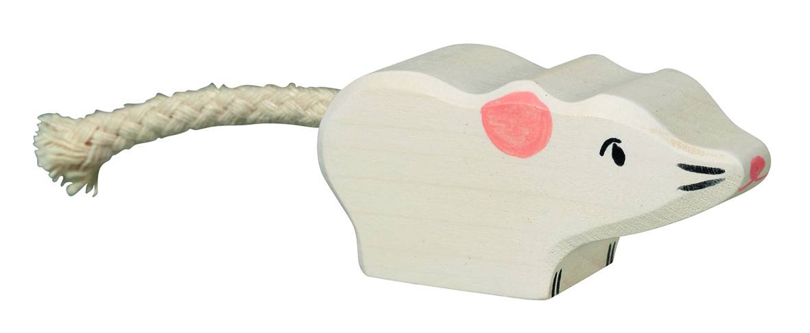 Holztiger Maus weiß - von Holztiger