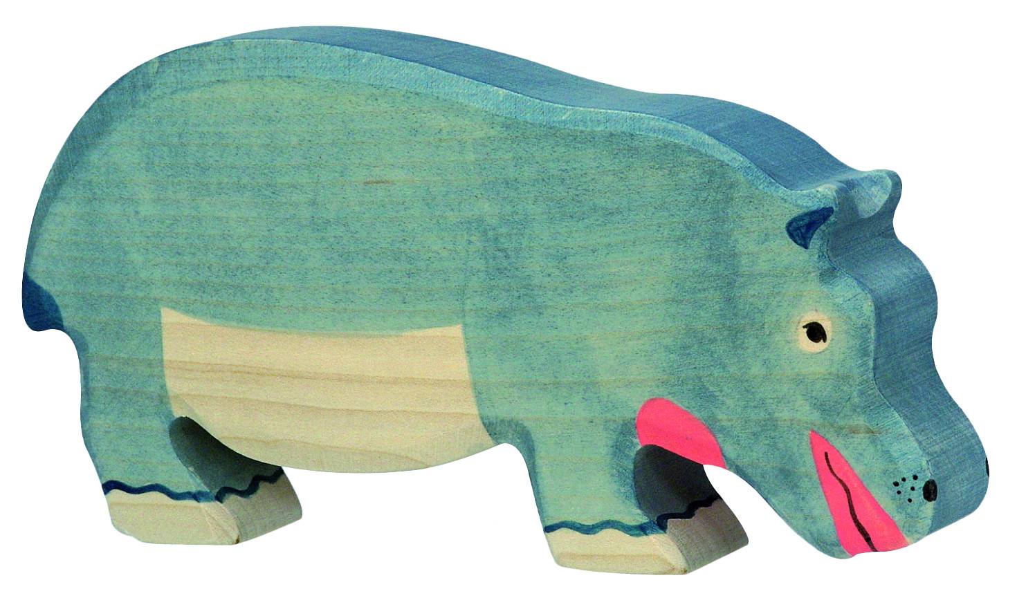 Holztiger Nilpferd fressend - von Holztiger