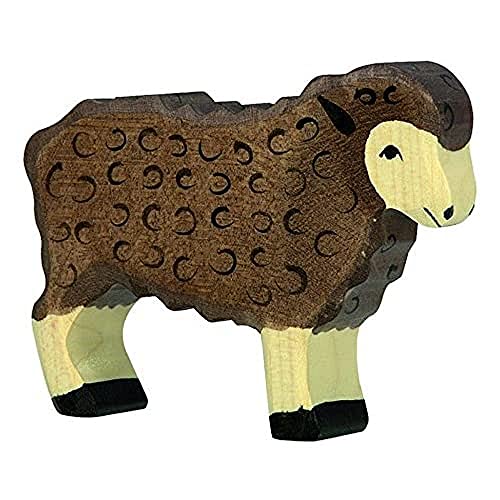 Holztiger Schaf, stehend, schwarz, 80075 von Holztiger