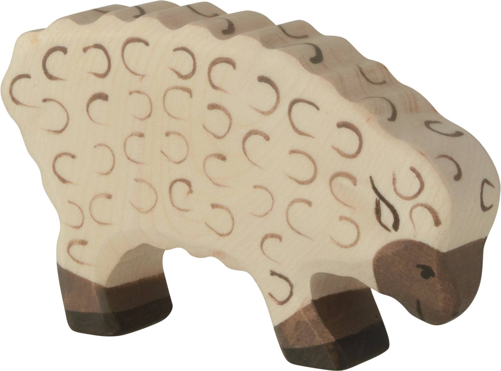 Holztiger Schaf fressend - von Holztiger