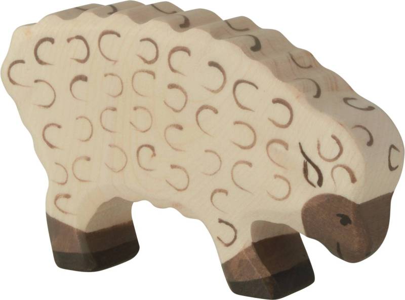 Holztiger Schaf fressend - von Holztiger