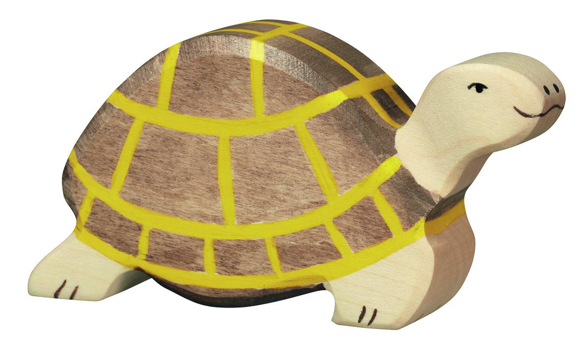 Holztiger Schildkröte braun-gelb - von Holztiger