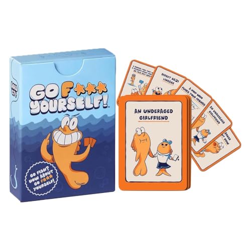 Homaskylynn Go Fish Kartenspiel, Goes F*ck Yourself! Das Go Fish Spiel der kleinen Demütigungen des Lebens, das Sie Schon Immer wollten, for Partys, Spieleabende, Neue Scherzgeschenke(1 Set) von Homaskylynn